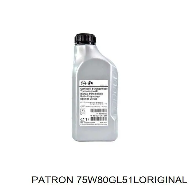 Patron Aceite transmisión (75W80GL51LORIGINAL)