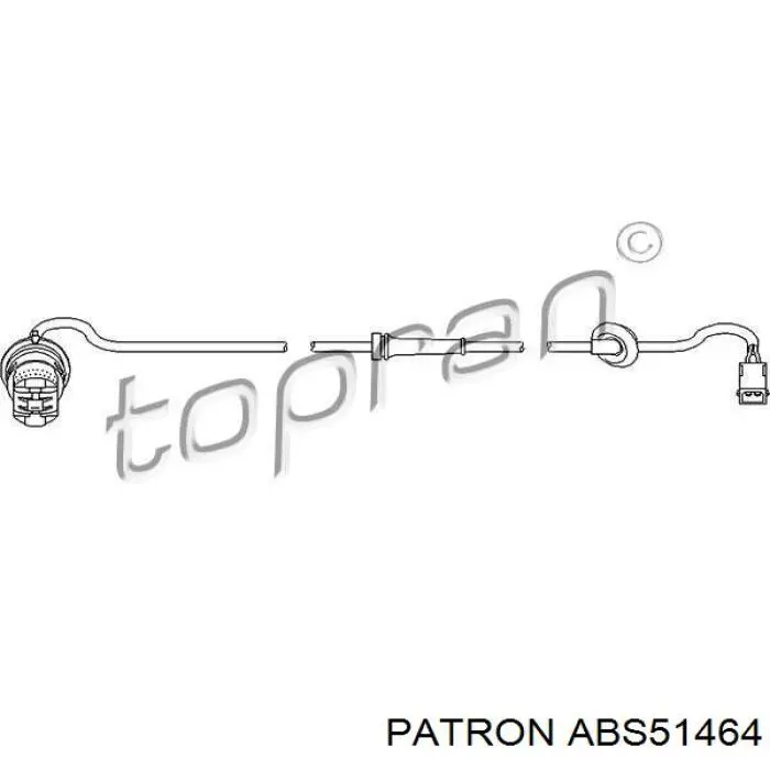 ABS51464 Patron sensor abs trasero derecho