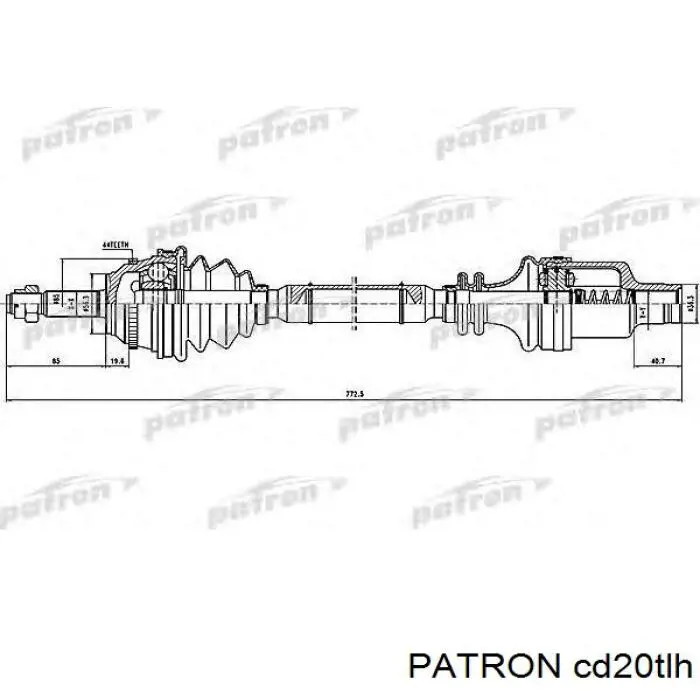 391012F605 Nissan árbol de transmisión delantero izquierdo