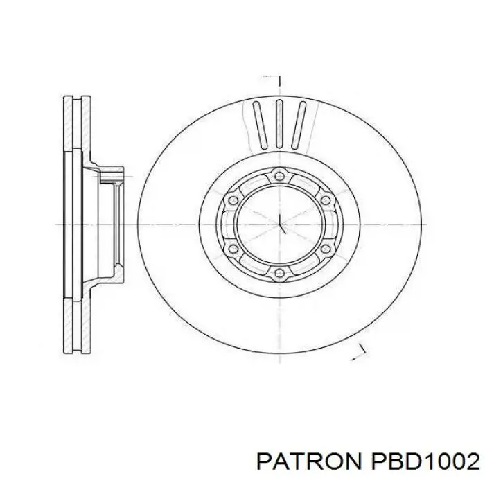 PBD1002 Patron freno de disco delantero