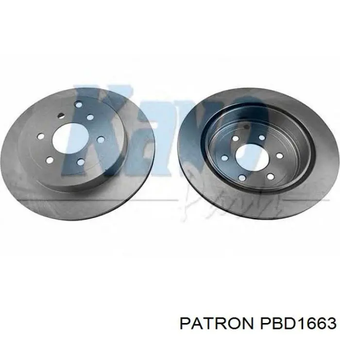 PBD1663 Patron disco de freno trasero