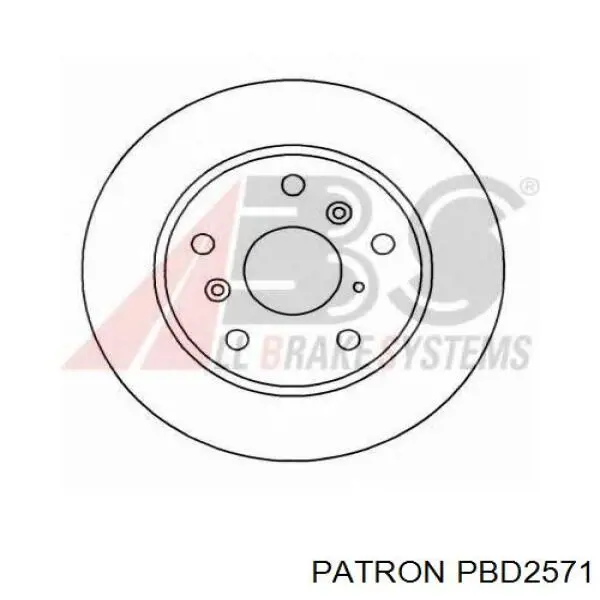 PBD2571 Patron freno de disco delantero