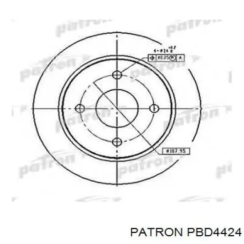 Freno de disco delantero Volvo V40 525, 526