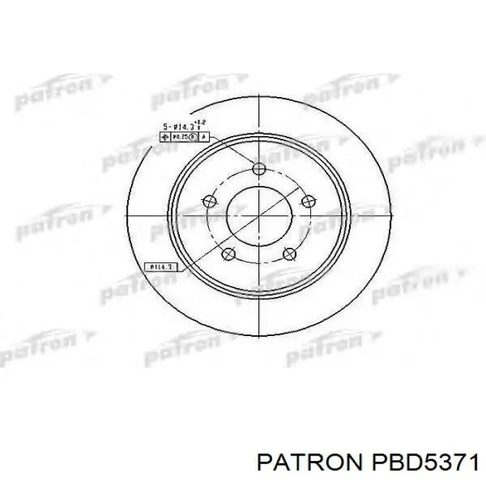 PBD5371 Patron freno de disco delantero