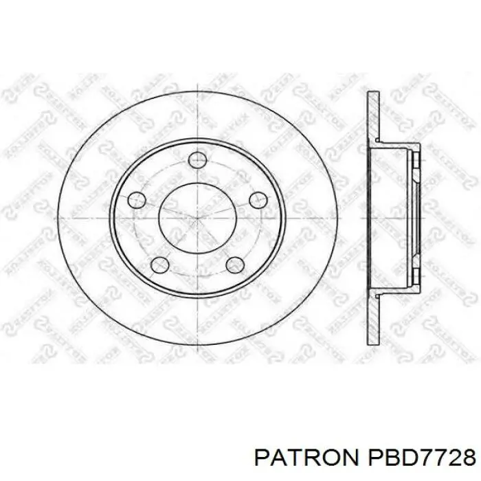 PBD7728 Patron freno de disco delantero