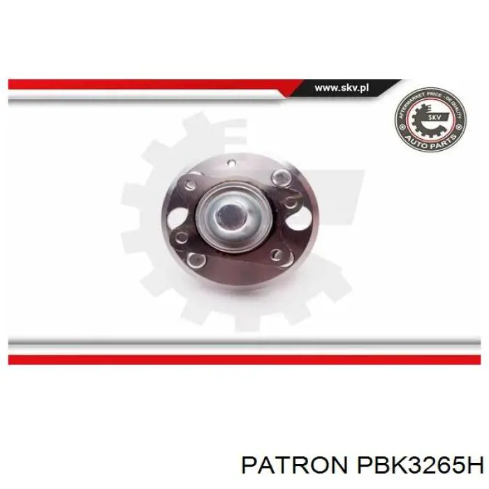 PBK3265H Patron cubo de rueda trasero