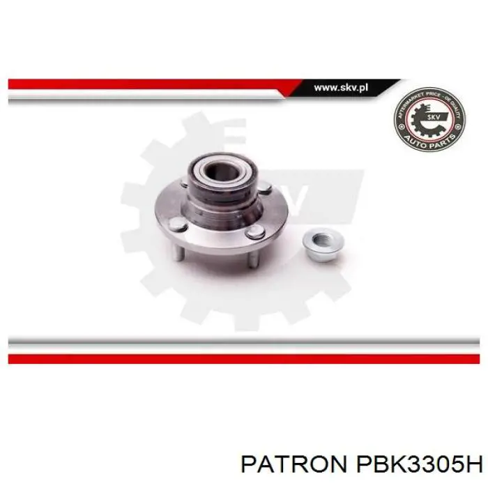 PBK3305H Patron cubo de rueda trasero