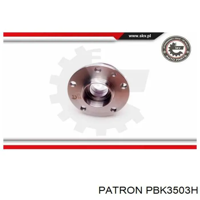 PBK3503H Patron cojinete de rueda trasero