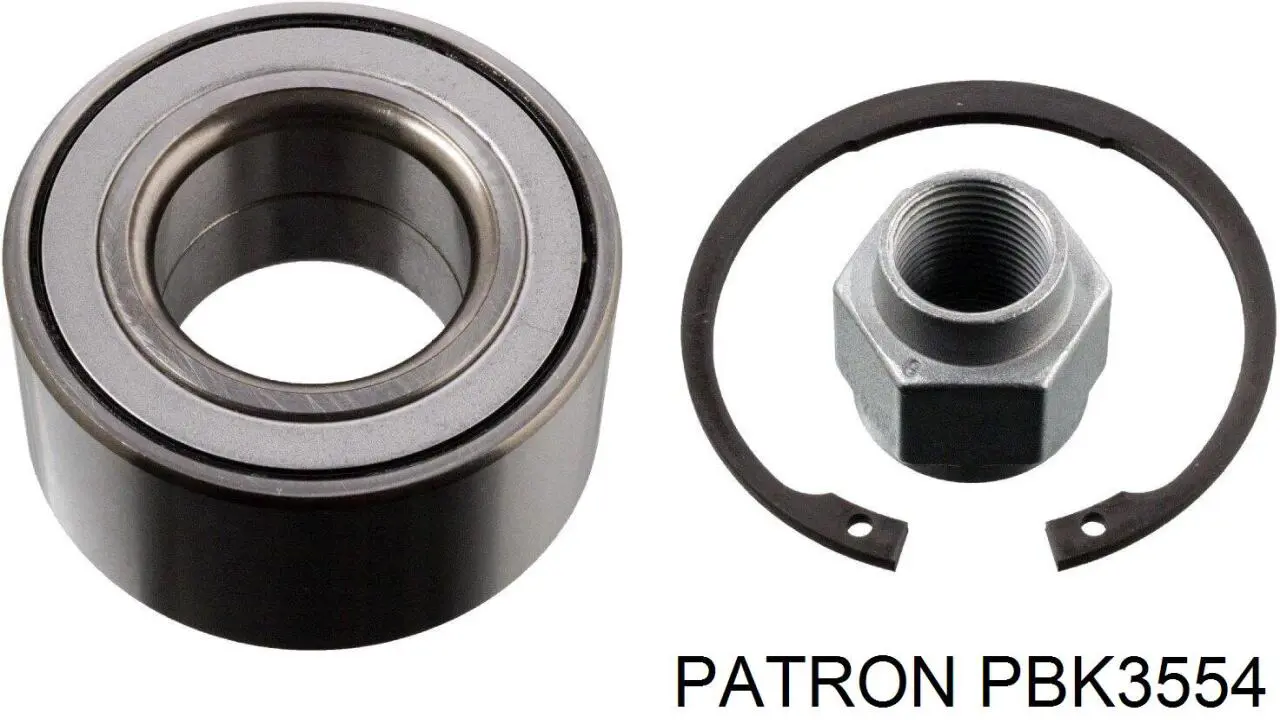 PBK3554 Patron cojinete de rueda delantero