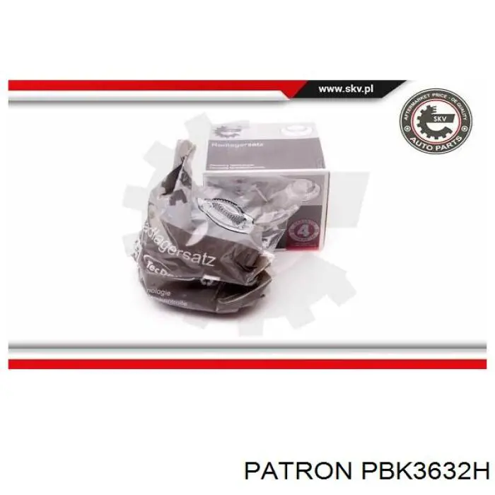 PBK3632H Patron cubo de rueda trasero