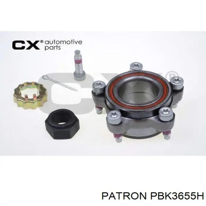 PBK3655H Patron cubo de rueda trasero