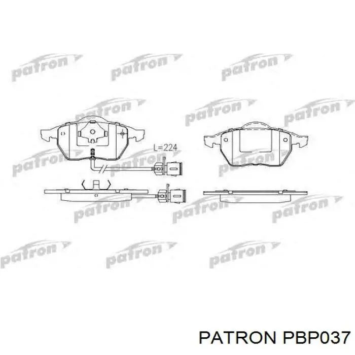 Pastillas de freno delanteras Volkswagen Transporter 7HA, 7HH, 7EA, 7EH