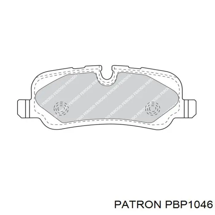 PBP1046 Patron pastillas de freno traseras