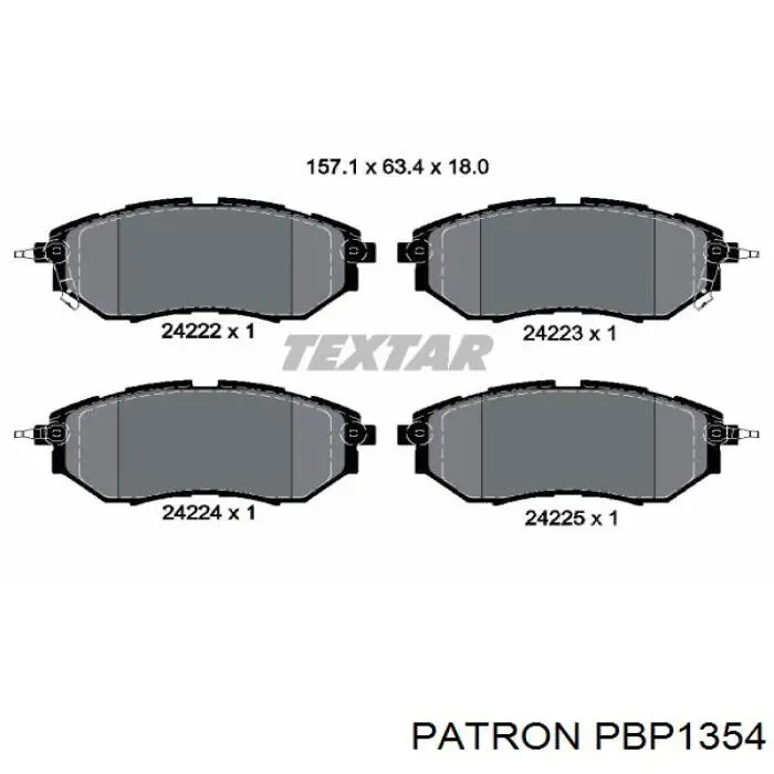26296AL020 Subaru Pastillas delanteras