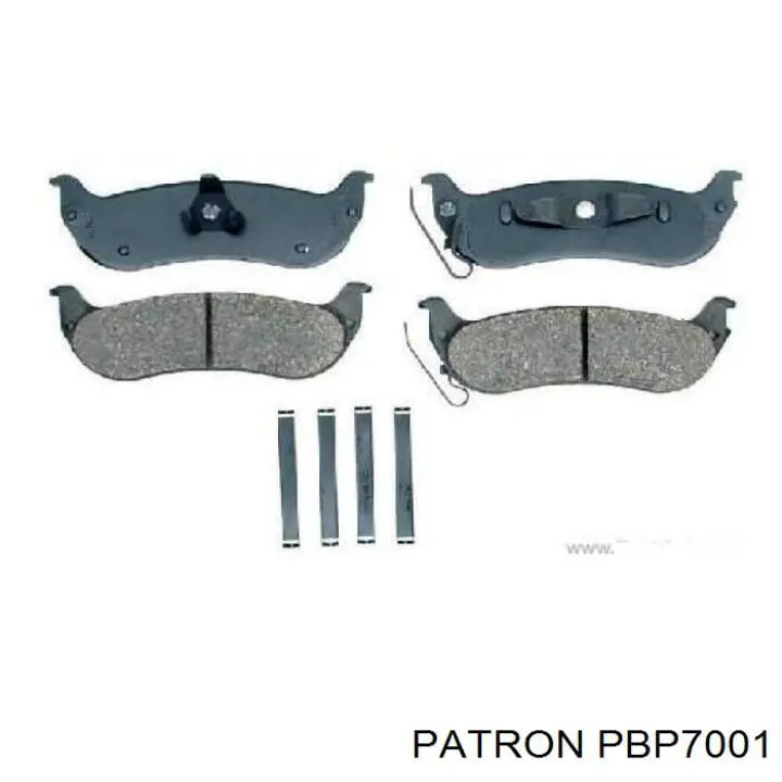 PBP7001 Patron pastillas de freno traseras