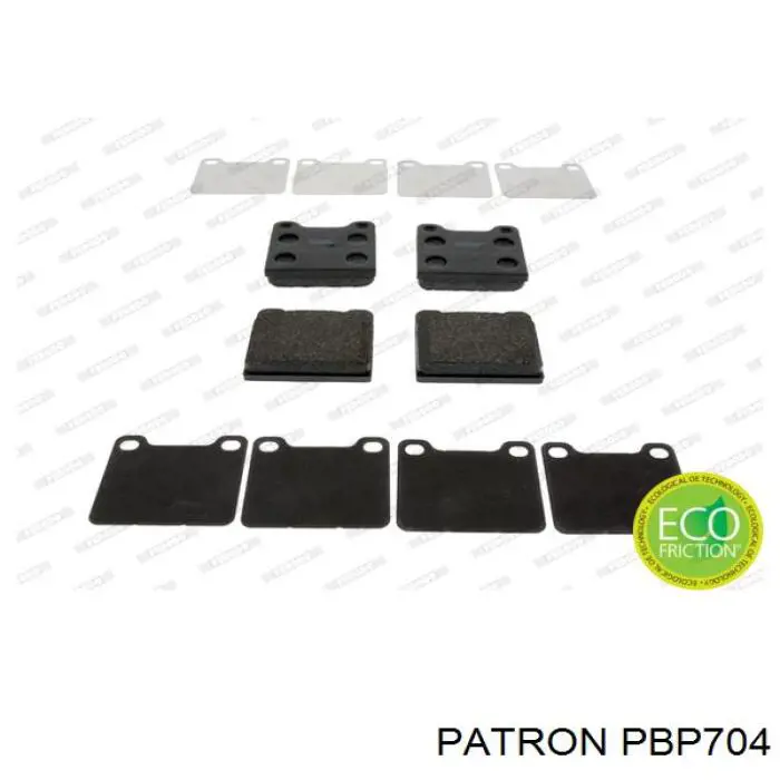 PBP704 Patron pastillas de freno traseras