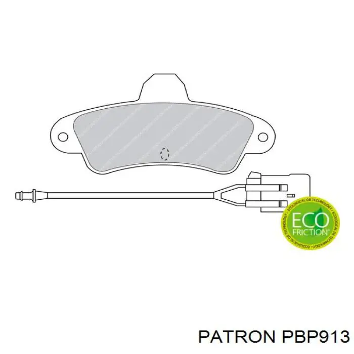 PBP913 Patron pastillas de freno traseras