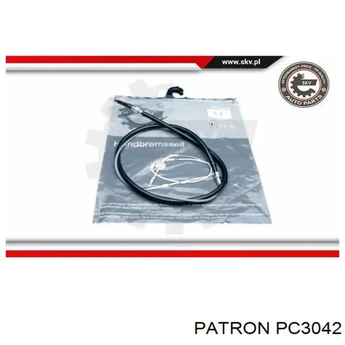 PC3042 Patron cable de freno de mano trasero derecho/izquierdo