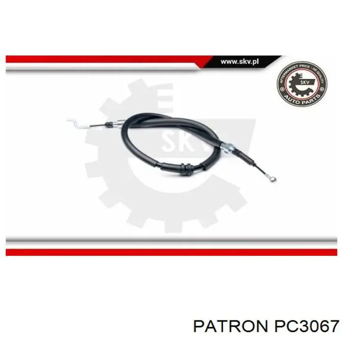 PC3067 Patron cable de freno de mano trasero derecho/izquierdo