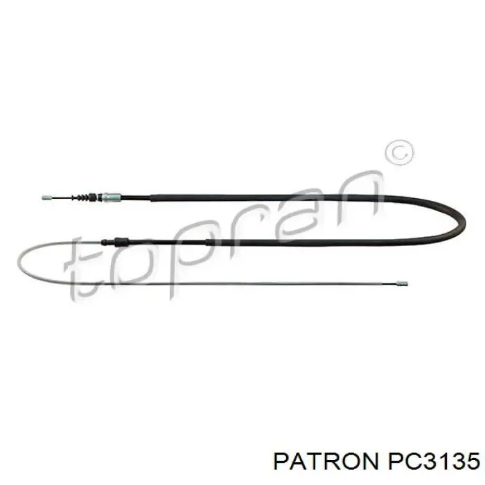 PC3135 Patron cable de freno de mano trasero derecho/izquierdo