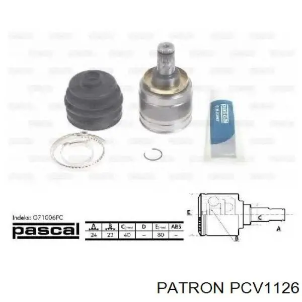 PCV1126 Patron junta homocinética interior delantera