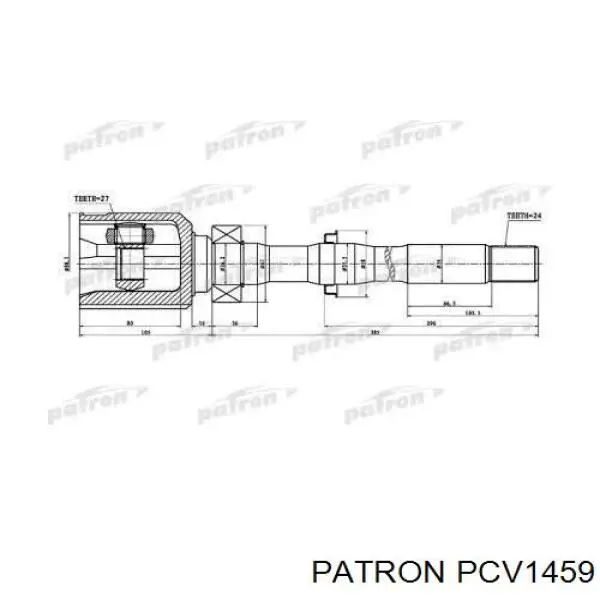 PCV1459 Patron junta homocinética interior delantera derecha