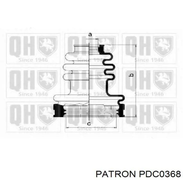 PDC0368 Patron fuelle, árbol de transmisión delantero interior