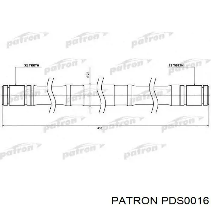 PDS0016 Patron árbol de transmisión trasero