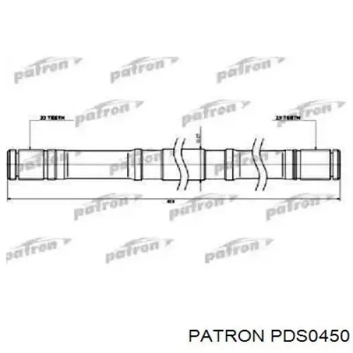 PDS0450 Patron árbol de transmisión delantero izquierdo