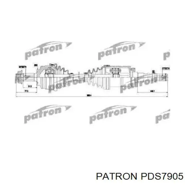 PDS7905 Patron árbol de transmisión delantero derecho