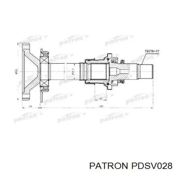 Comprar 1M213B428AA Ford Eje intermedio de transmisión