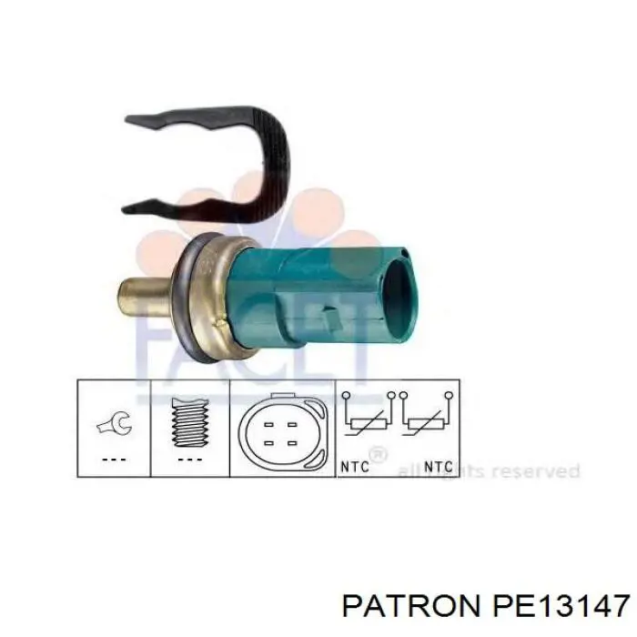 Sensor de temperatura del refrigerante Audi A4 8EC