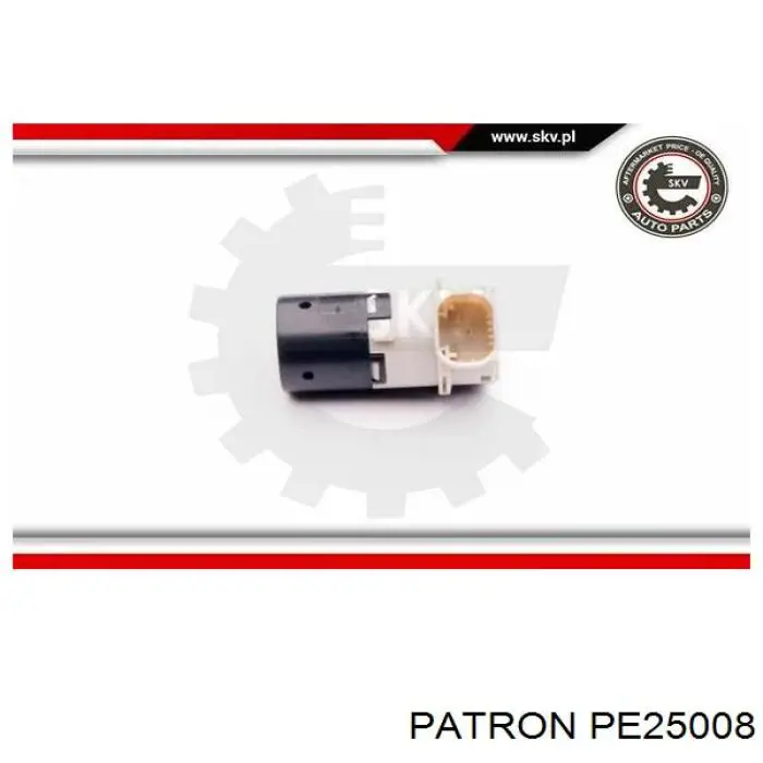 PE25008 Patron sensor alarma de estacionamiento (packtronic Frontal)