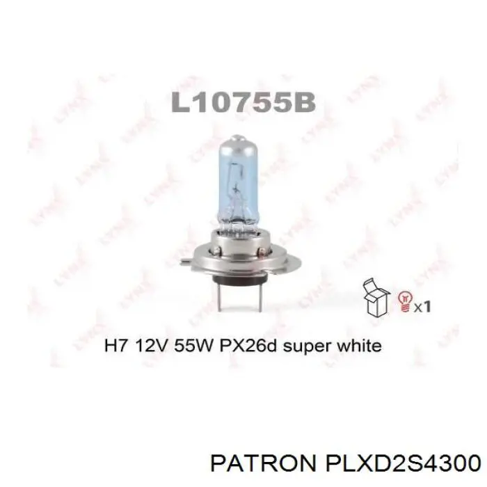 PLXD2S4300 Patron bombilla de xenon