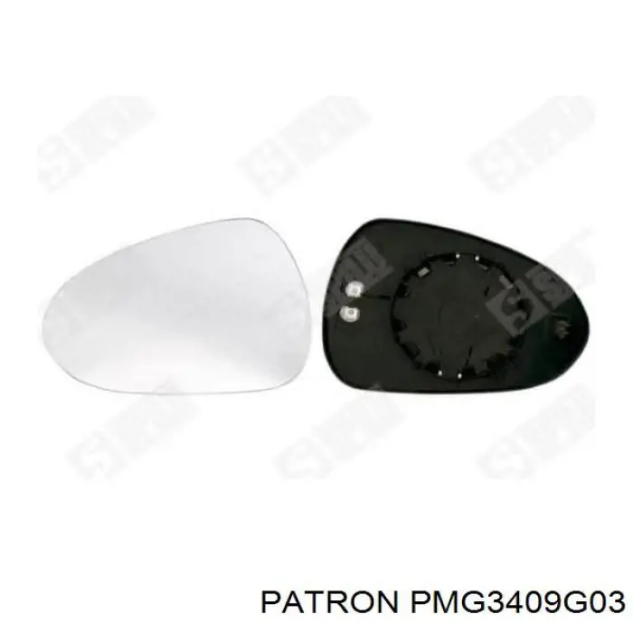 PMG3409G03 Patron cristal de espejo retrovisor exterior izquierdo