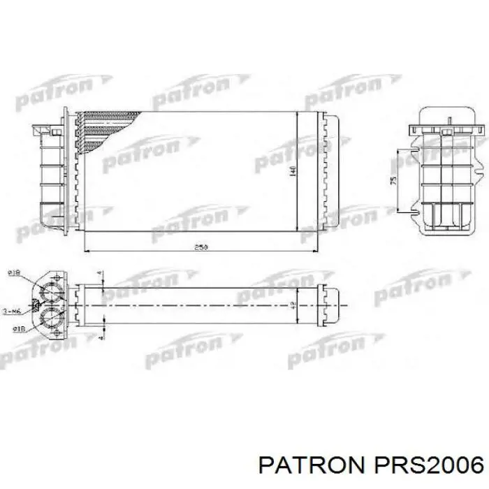 PRS2006 Patron radiador de calefacción