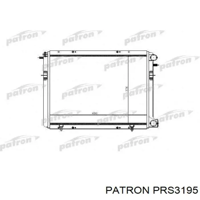 PRS3195 Patron radiador refrigeración del motor