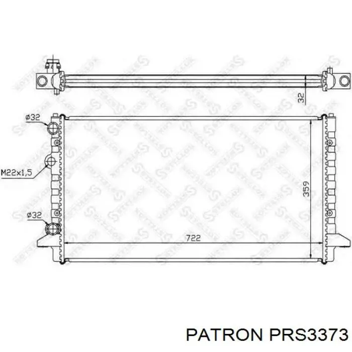 PRS3373 Patron radiador refrigeración del motor