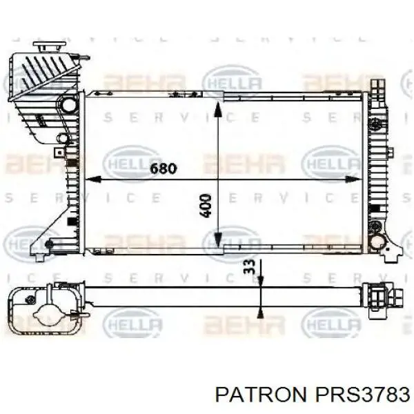 PRS3783 Patron radiador refrigeración del motor