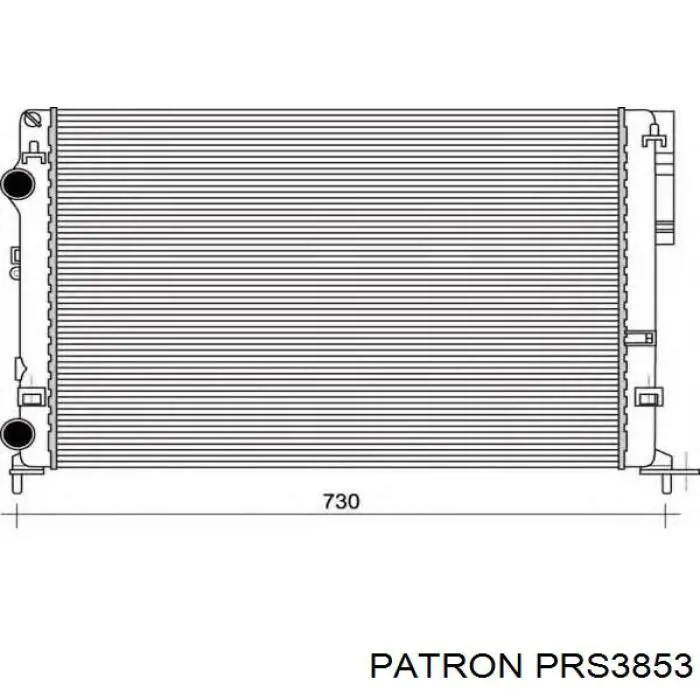 PRS3853 Patron radiador refrigeración del motor