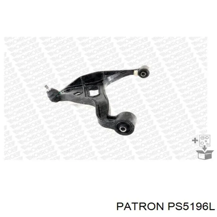 PS5196L Patron barra oscilante, suspensión de ruedas delantera, inferior izquierda