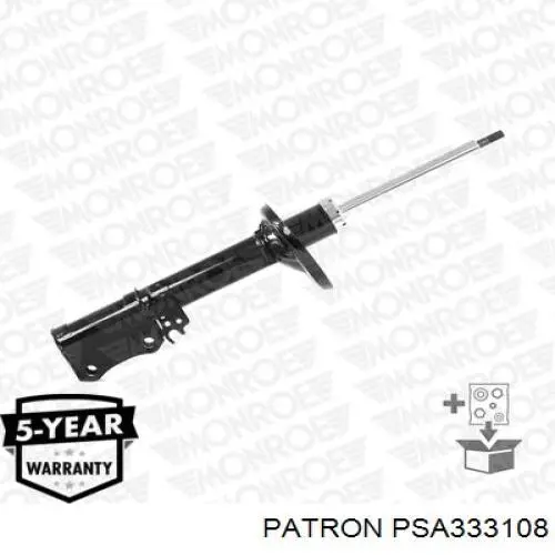 PSA333108 Patron amortiguador trasero izquierdo