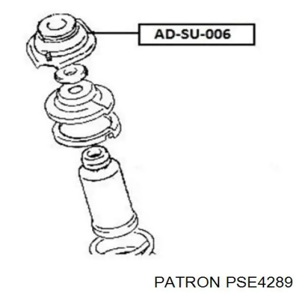 PSE4289 Patron soporte amortiguador delantero