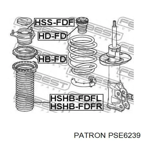 PSE6239 Patron almohadilla de tope, suspensión delantera