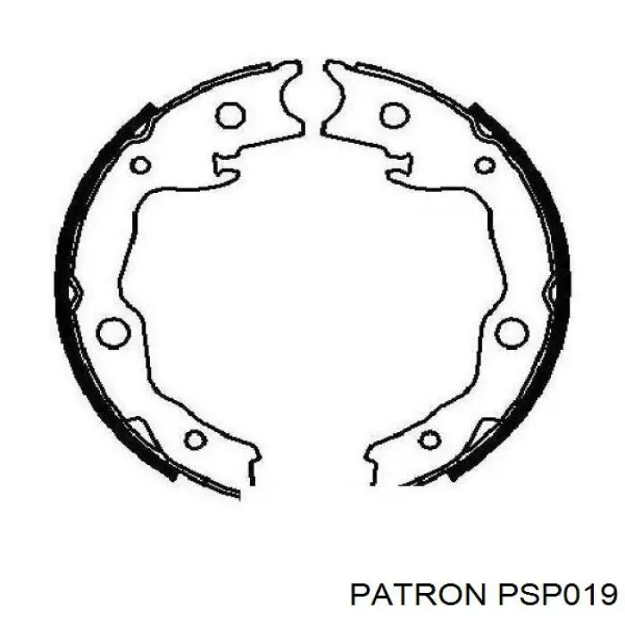 Juego de zapatas de frenos, freno de estacionamiento Nissan Tiida C11X
