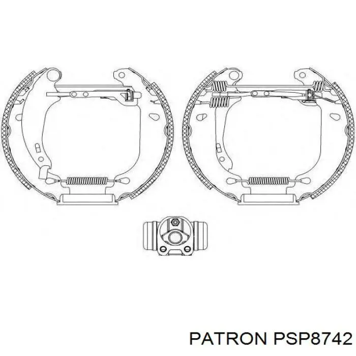 Zapatas de freno traseras Kamoka JQ202028
