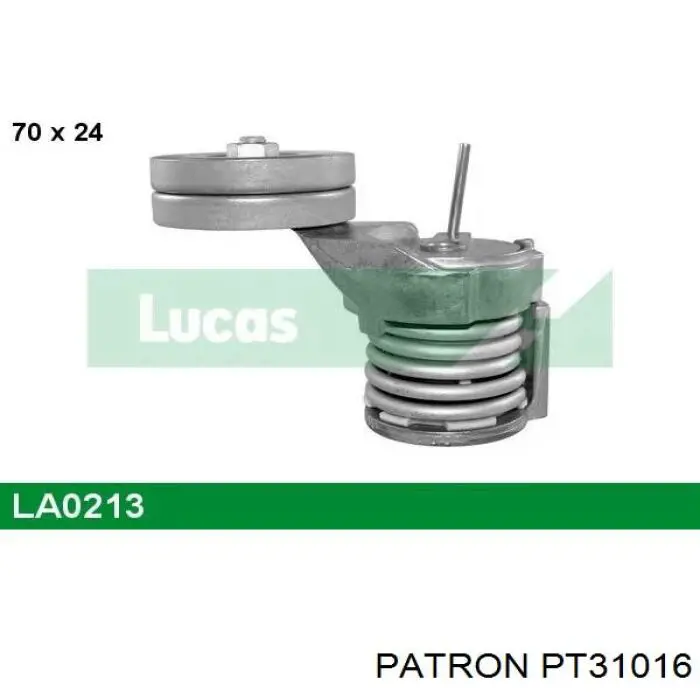 PT31016 Patron rodillo, correa trapecial poli v