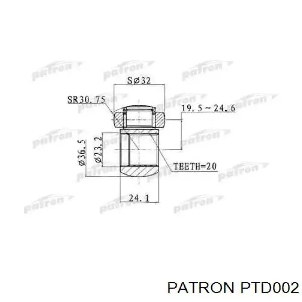 PTD002 Patron trípode, árbol de transmisión