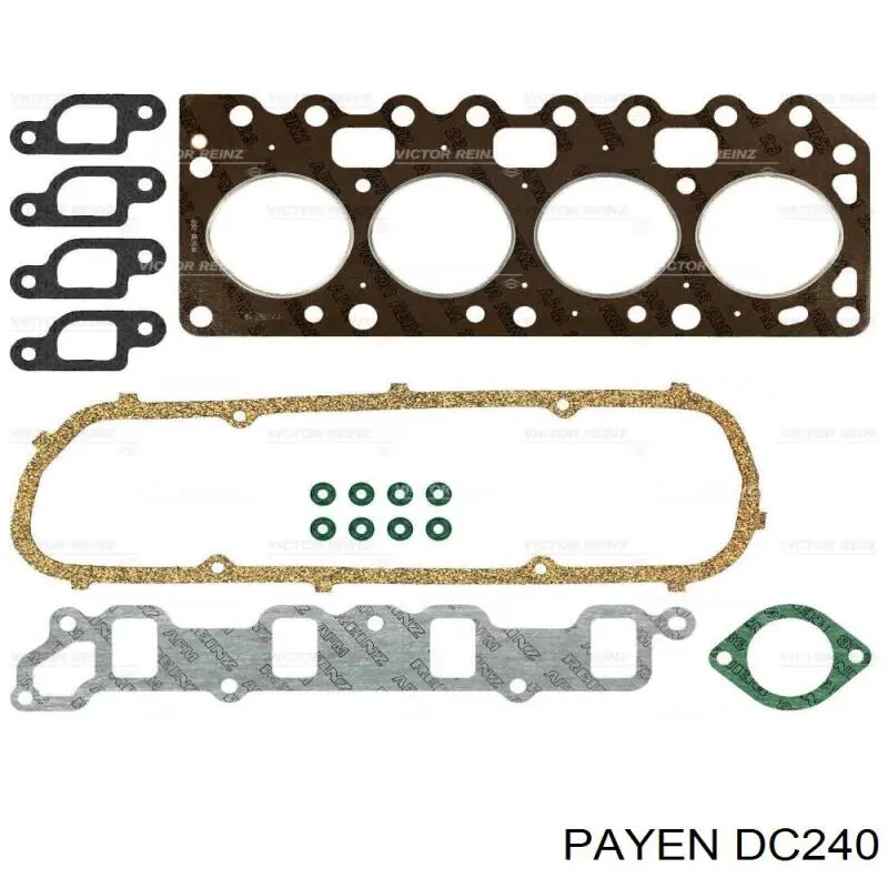 DC240 Payen juego de juntas de motor, completo, superior