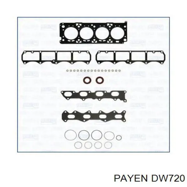 DW720 Payen juego de juntas de motor, completo, superior